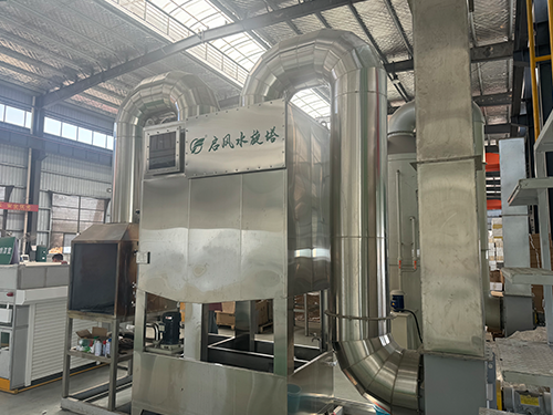 啟風(fēng)水旋塔去除油漆霧的方法