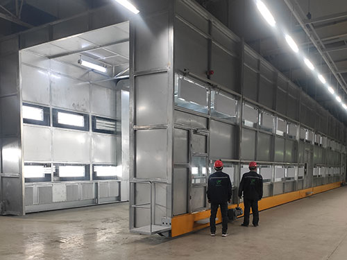 整體移動式噴漆房的地面導軌設(shè)計對場地平整度的要求